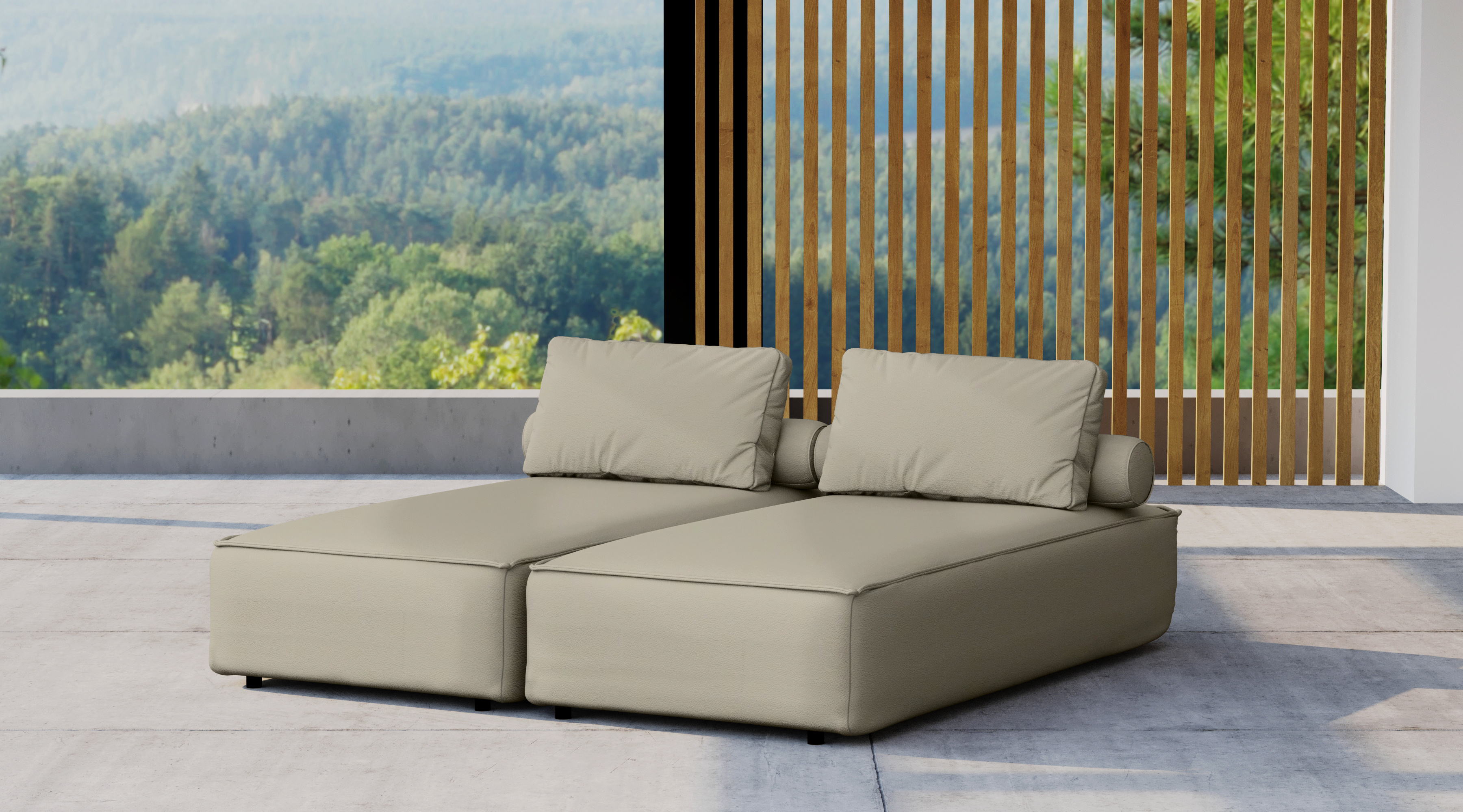 Garten 2x Chaiselongue PATIO